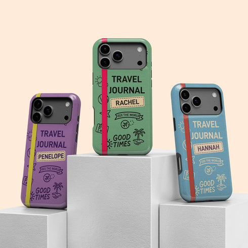 Personalized Classic Travel Journal iPhone Case